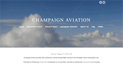 Desktop Screenshot of champaignaviation.com